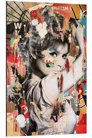 Tableau en aluminium Brigitte Bardot Pop-Art II