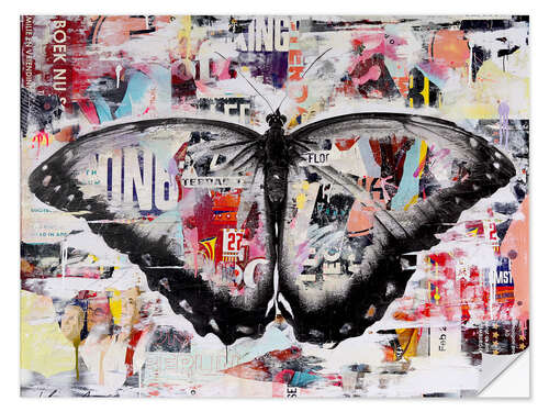 Sisustustarra Pop Art - Butterfly