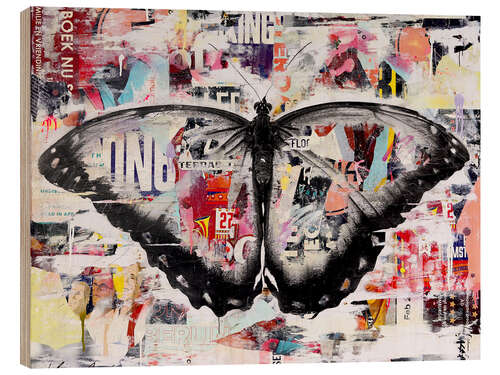 Puutaulu Pop Art - Butterfly