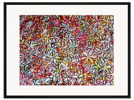 Gerahmter Kunstdruck Pop Art Blumen