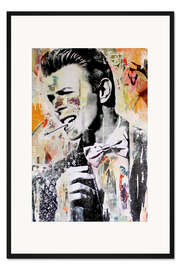 Gerahmter Kunstdruck David Bowie