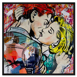 Gerahmter Kunstdruck Pop Art - Forget about it