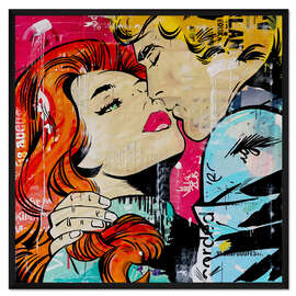 Gerahmter Kunstdruck Pop Art Love