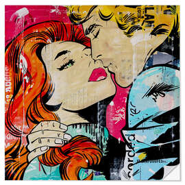 Wall sticker Pop Art Love