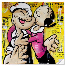 Självhäftande poster Popeye and Olive
