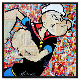 Gerahmter Kunstdruck Popeye - Michiel Folkers