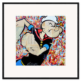 Impressão artística com moldura Popeye - Michiel Folkers