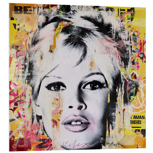 Hartschaumbild Brigitte Bardot Pop-Art IV