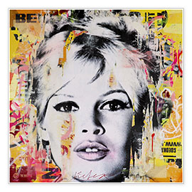 Tableau  Brigitte Bardot Pop-Art IV - Michiel Folkers
