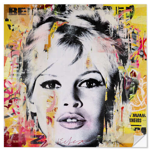 Vinilo para la pared Brigitte Bardot Pop-Art IV