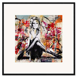 Plakat artystyczny premium w ramie Brigitte Bardot, Saint Tropez III