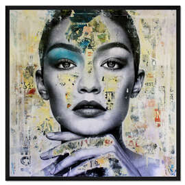 Gerahmter Kunstdruck Gigi Hadid