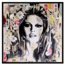 Gerahmter Kunstdruck Brigitte Bardot