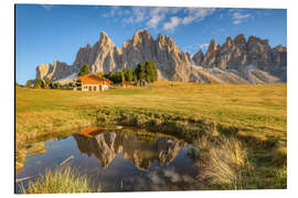 Magnettafel Bei der Geisleralm im Villnösser Tal