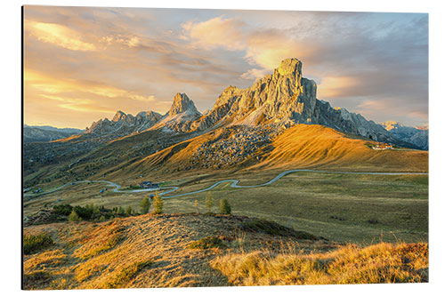 Aluminium print Mount Nuvolau am Passo di Giau