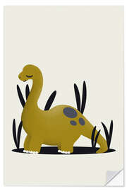 Sticker mural Diplodocus