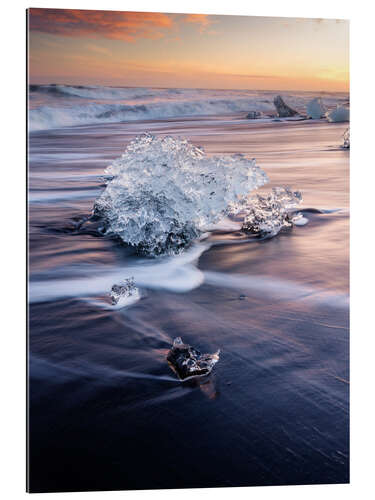 Galleritryck Iceland during the sunset