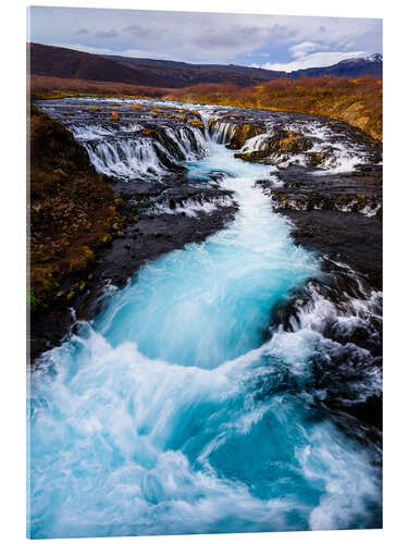 Quadro em acrílico Cachoeira Bruarfoss, Islândia