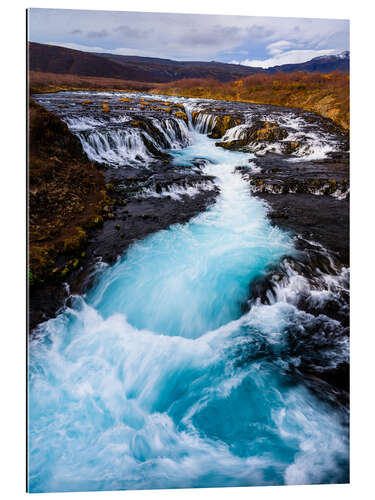 Tableau en plexi-alu Cascade de Bruarfoss, Islande