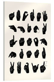 Gallery print Sign language ABC (english)