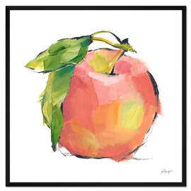 Gerahmter Kunstdruck Frisch gepflückter Apfel