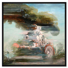 Gerahmter Kunstdruck Lunar Rover