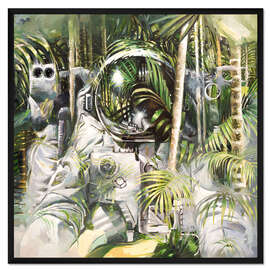 Gerahmter Kunstdruck Bambuswald