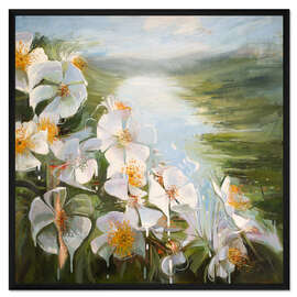 Gerahmter Kunstdruck Botanische Landschaft