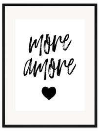 Gerahmter Kunstdruck More amore