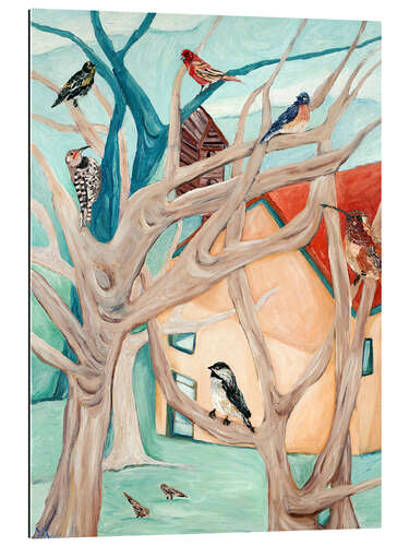 Stampa su plexi-alluminio Peach House