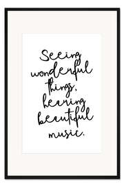 Gerahmter Kunstdruck Things and Music