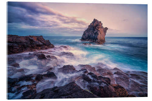 Acrylic print The rock in the water