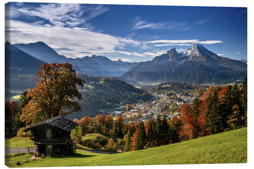 Canvastavla Autumn in the Berchtesgadener Land