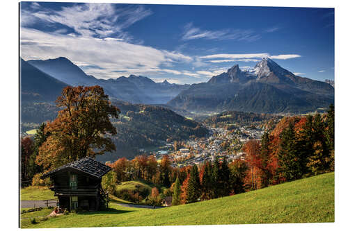 Quadro em plexi-alumínio Outono na terra de Berchtesgadener