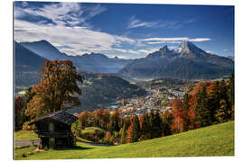 Tableau en plexi-alu L&#039;automne au pays de Berchtesgaden