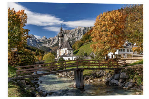 Foam board print Autumn in the Berchtesgadener Land