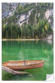 Wall sticker Rowing boat on Lake Braies