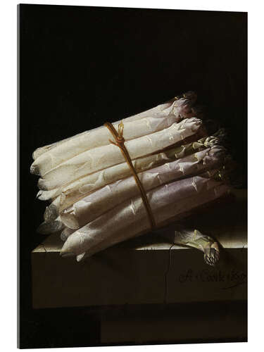 Acrylic print Still life with asparagus