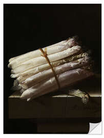 Sticker mural Nature morte aux asperges