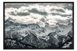Gerahmter Kunstdruck Bergfrieden