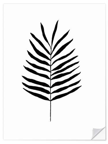 Selvklebende plakat Fern leaf