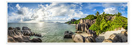 Poster Panorama des Seychelles