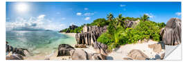 Sticker mural La Digue aux Seychelles