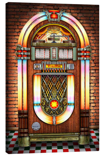 Canvas print Retro Juke Box