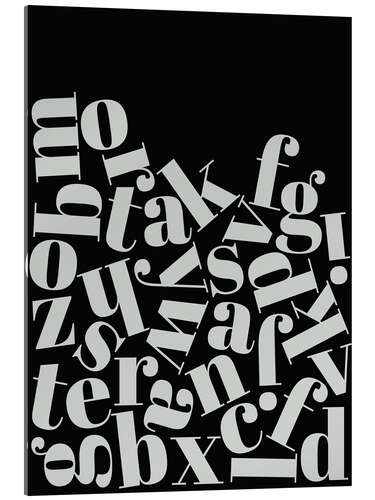 Akryylilasitaulu The alphabet