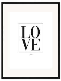 Gerahmter Kunstdruck Love