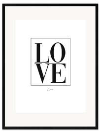 Framed art print Love