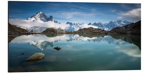 Alumiinitaulu Lac Blanc vor der Mont-Blanc-Gruppe