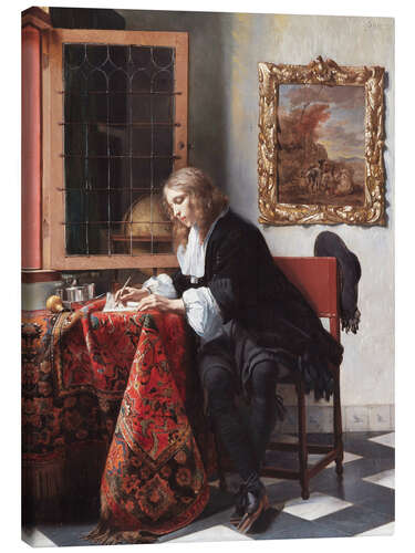 Canvas-taulu Man writes a letter
