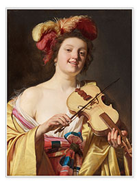 Obra artística  El violinista - Gerard van Honthorst